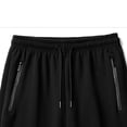 thumbnail image 4 of Bpyeka Men's Big & Tall Fleece Lined Sweatpants Elastic Drawstring Zipper Pockets Warm Straight Leg Trousers 3XL-5XL, Black, 4 of 7