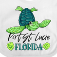 thumbnail image 4 of Inktastic Port St. Lucie, Florida Happy Sea Turtle Boys or Girls Baby Bib, 4 of 4