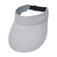 thumbnail image 4 of Riforla Summer Wide Brim Straw Visor Sun Hat Beach Cap Beach Hats for Women Grey, 4 of 4