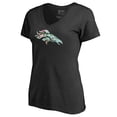 thumbnail image 2 of Women's Black Denver Broncos Lovely V-Neck T-Shirt, 2 of 3
