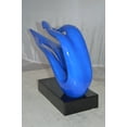 thumbnail image 5 of Modern Art Blue Ribbon Resin Statue -  Size: 25"L x 6"W x 13"H., 5 of 11