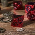 thumbnail image 5 of Cusdie 7-Die Metal DND Dice Set, Mechanical Gear Metal Polyhedral D&D Dice Set for DND Dungeons and Dragons TTRPG Role Playing Games, 5 of 5