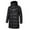 Black Coat For Man, variant on LpwkSSA Puffer Jackets for Men Winter Warm Fashion Solid Color Long Pocket Zipper Hooded Thick Windproof And Long Sleeved Cotton Jacket Black XL