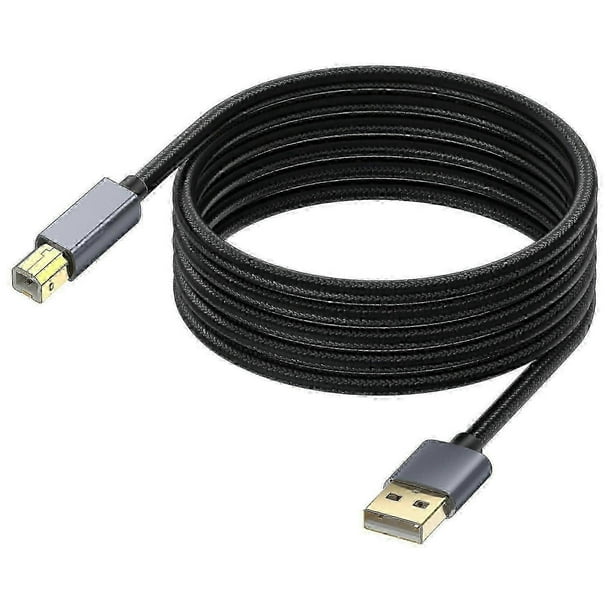 USB Printer Cable 10m USB 2.0 Type A Male to B Male Scanner Cord High Speed for HP, Canon, Dell, Eps
