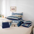 thumbnail image 5 of Feelyou Rustic Boat Paddle Bedding Comforter Set 7pcs, Western Lodge Cabin Queen Bedding Sets, Countryside Cabin Reversible Queen Sheet Sets, Luxury Bedroom Decor, 5 of 7