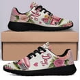thumbnail image 3 of Happy Mother's Day Truck Flowers Shoes Sneakers Black Size 9, 3 of 7