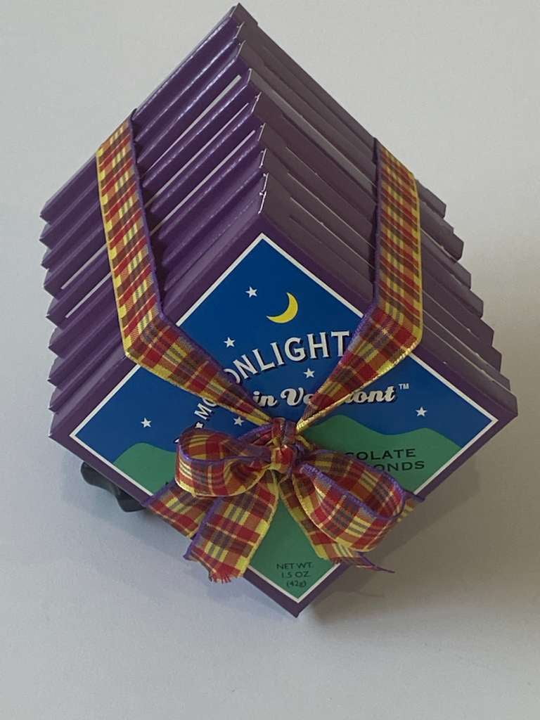 Sweet on Vermont - Mooonlight in Vermont Dark Chocolate Roasted Almond Bars - 9-Pack