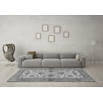 thumbnail image 3 of Ahgly Company Indoor Square Abstract Gray Modern Area Rugs, 4' Square, 3 of 4