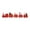 Red, variant on Red Wooden Christmas Train Toy Red Little Train Decoration For Home Holiday Party Supplies 2026