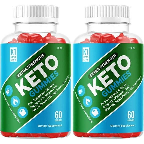 2 Pack K1 Keto Life Gummies K1 Keto ACV Gummies 120 Gummies