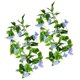 thumbnail image 2 of Cateissary 2 uds vid Artificial gloria de la mañana follaje colgante decoración del hogar planta de vid de simulación Plantas Artificiales azul, 2 of 6