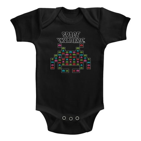 Space Invaders 78 Shooter Arcade Game Alien Infant Baby Creeper Snapsuit (Best Space Shooter Games)