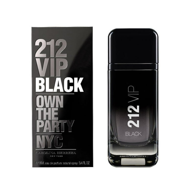 212 VIP BLACK 100ml 男性用香水 Carolina Herrera 212 VIP Black Men's Eau De Parfum Spray, 3.4 oz