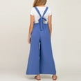 thumbnail image 5 of XFYSSS Pregnant Women Solid Color Casual Loose Solid Color Comfortable Maternity Overalls Full Length Pants Overalls, 5 of 5