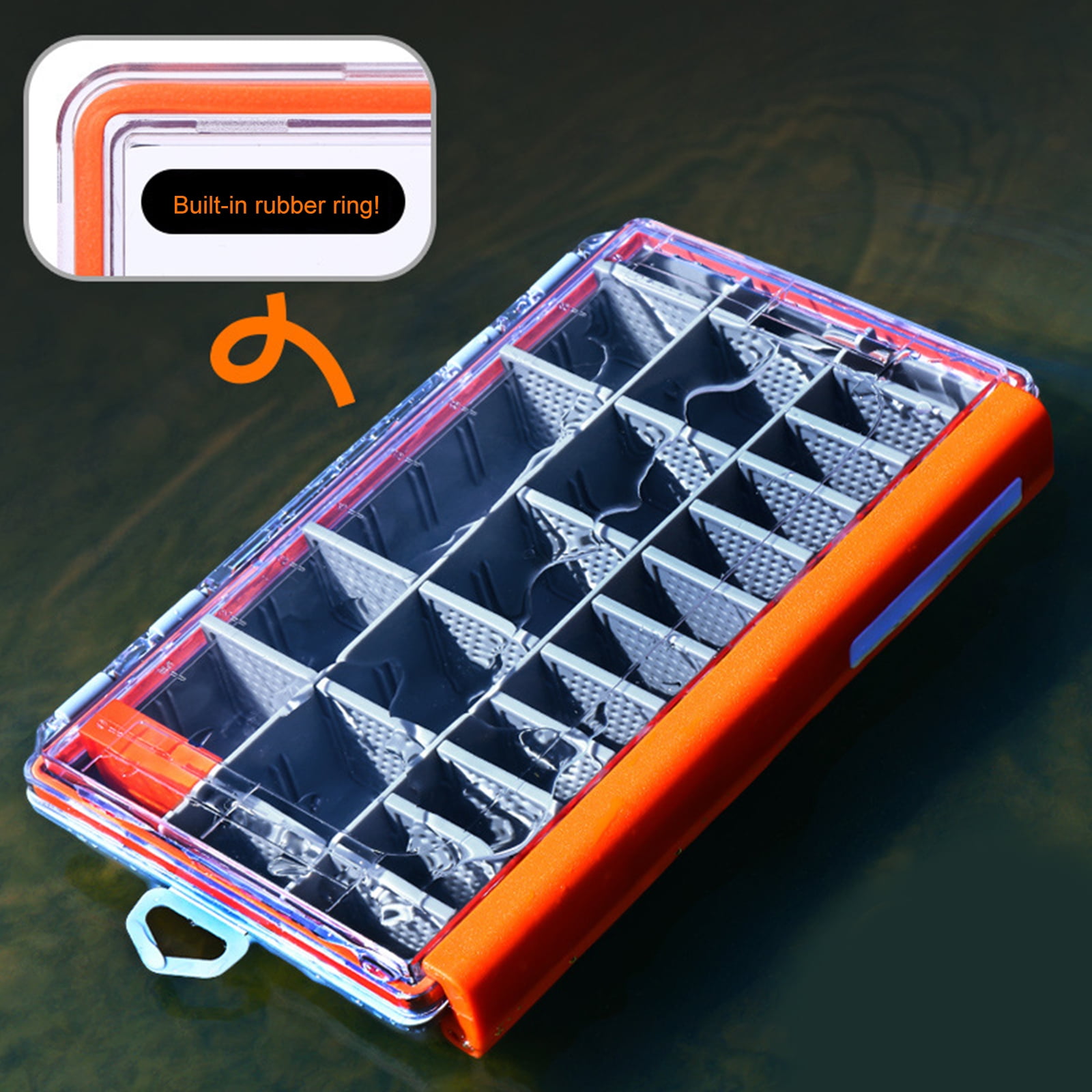 Organizers Lure Baits Organizers Clear Lid Tray Tool Box Baits Separator Fishing Tackle Box Storage Box Trays
