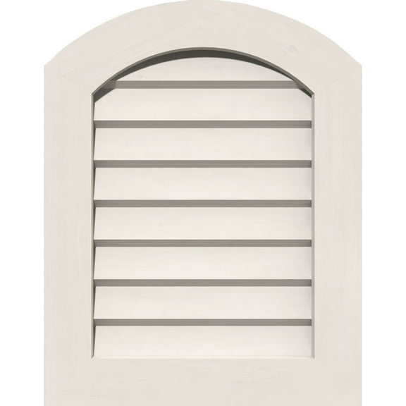 12"W x 12"H Peaked Top Gable Vent (17"W x 17"H Frame Size) 12/12 Pitch: Unfinished, Non-Functional, PVC Gable Vent w/ 1" x 4" Flat Trim Frame