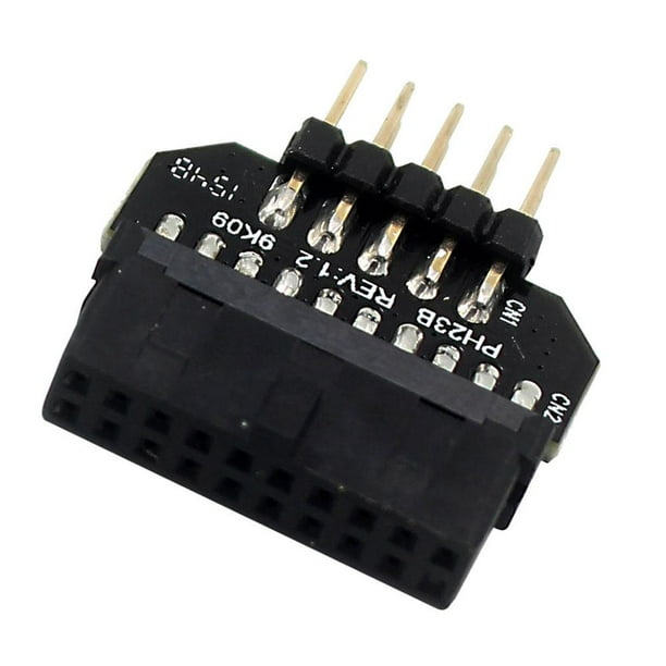 Adaptador de 9 pines Convertidor de puerto Placa base Chasis Accesorios (PH23B) Sywqhk Para estrenar