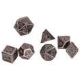 thumbnail image 3 of 7 Uds. De dados de Metal Polyhedra, juego de dados con patrón de número grabado de varios lados para juego de mesa, puntos rojos galvanizados, 3 of 14