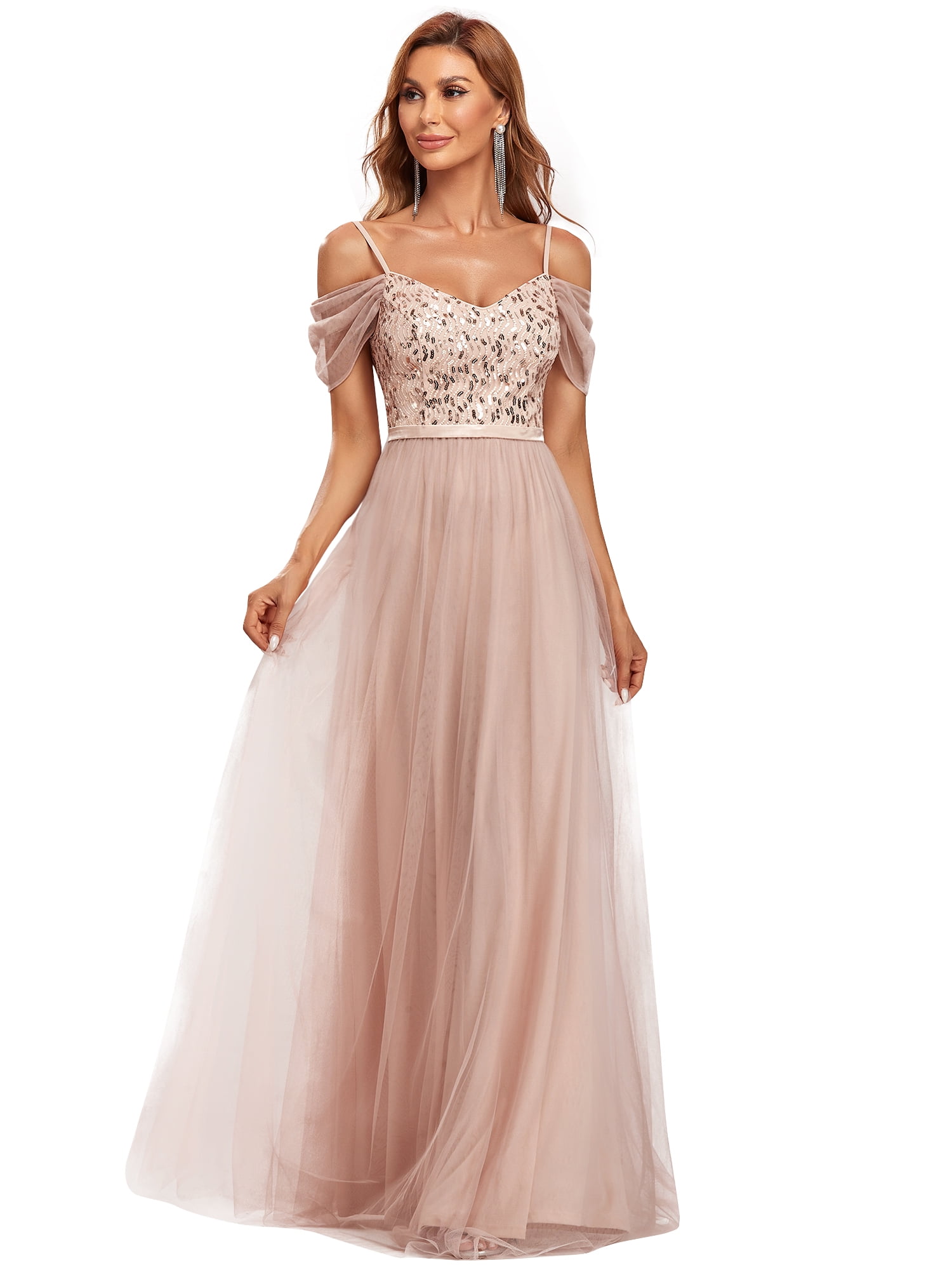 Rose Gold Lace Maxi Dress for Wedding Party - Zambia | Ubuy