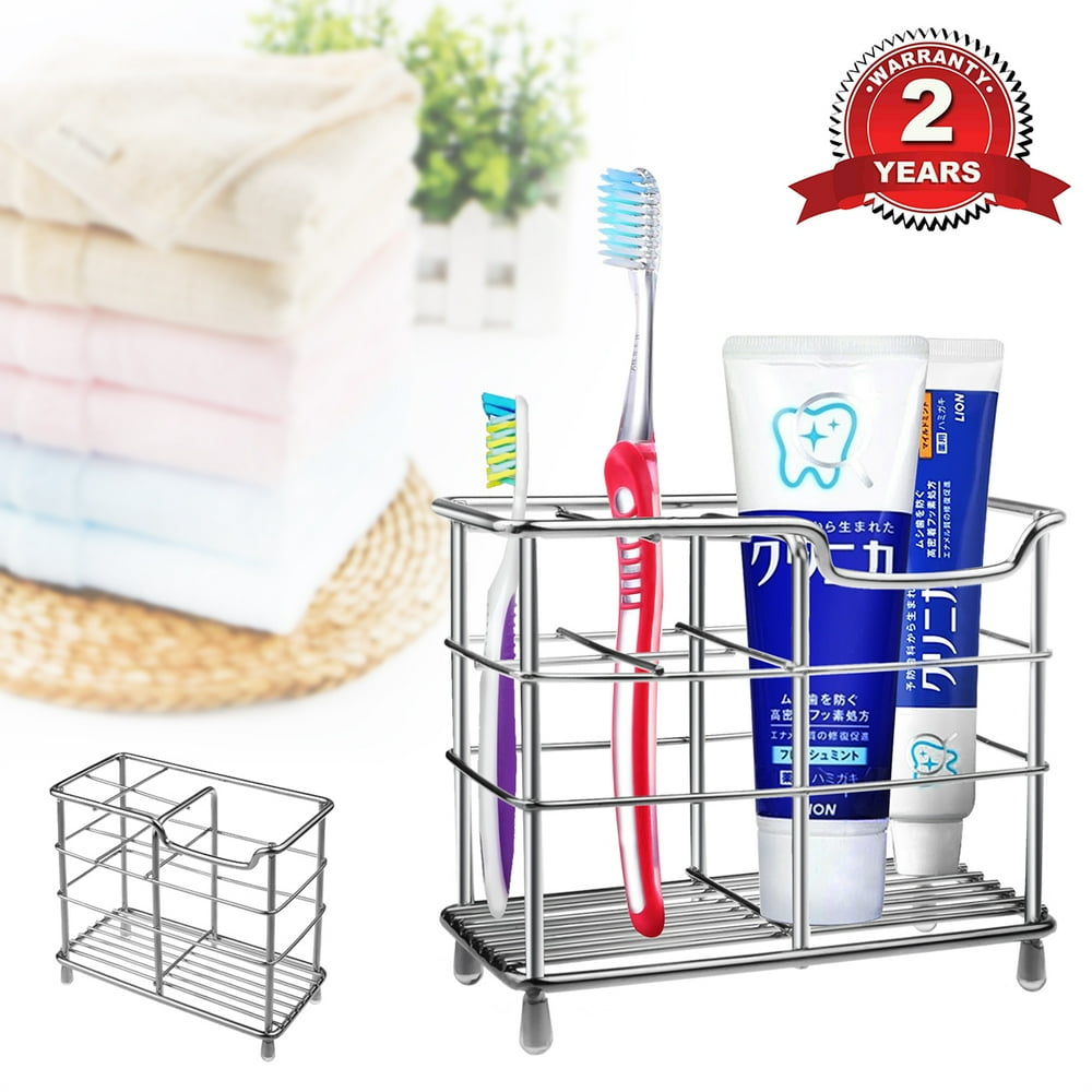 Toothbrush Holder, WeGuard Stainless Steel Multifunctional Tooth Brush