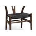 thumbnail image 3 of Baxton Studio Wishbone - Chair - hemp - black (pack of 2), 3 of 4