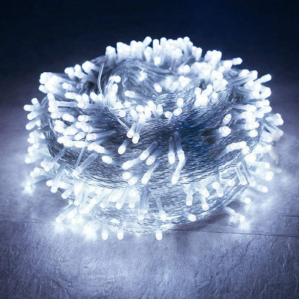 Gypsophila Alambre de cobre decorativo para exteriores Cadena de luces LED desnudas-Blanco puro-100 m 1000 luces-Enchufable (220 V)-Observaciones de pedido Reglamento europeo MFZFUKR WLJ-1384