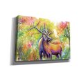 thumbnail image 2 of Epic Graffiti 'Elk Love' by Michelle Faber, Canvas Wall Art, 26"x18", 2 of 8
