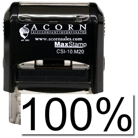Self-Inking 100% Stamp with Burgundy Ink
