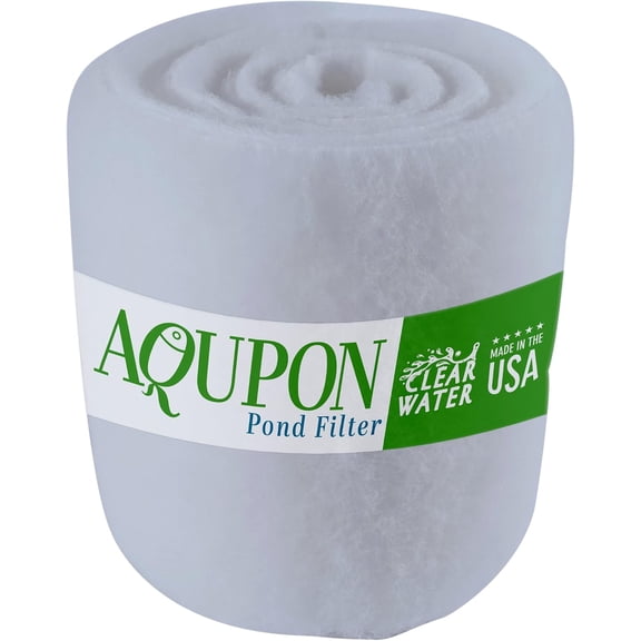 AQUPON Koi Pond Filter Media Pad - Cut to Fit Roll - 12-inch width, 1 Inch thickness (6 ft, Dye-Free)