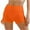Orange, variant on RYRJJ Womens Scrunch Butt Lift Yoga Shorts Side Drawstring High Waisted Anti-Cellulite Biker Shorts Ruched Textured Workout Leggings(Pink,XXL)