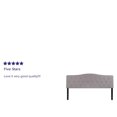 thumbnail image 4 of Cambridge Tufted Upholstered King Size Headboard in Light Gray Fabric, 4 of 9