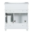 thumbnail image 6 of 30" Bathroom Vanity With Sink, Solid Wood Bathroom Cabinet With Resin Sink, Modern Free Standing Storage Cabinet With 2 Drawers, 2 Doors, 6 of 9