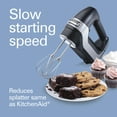 thumbnail image 3 of Hamilton Beach Professional 5-Speed Electric Hand Mixer with Slow Start & QuickBurst Technology, Mixer for Kitchen, Black, 3 of 8
