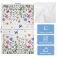 thumbnail image 5 of Spring Floral Kitchen Towels Set of 4, Water Absorbent Dish Towel, Pink Blue Flowers Butterfly Wooden Decorative Hand Towels - Quick Drying Cloth for Cooking Baking, 18x28 Inch, 5 of 8