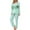 Mint Green, variant on CLOISE Pj Sets for Women Two Piece Cozy Long Sleeve Sleepwear Tees and Comfy Lounge Pants Pjs Sets Comfort Flower Printed Trendy Pjs
