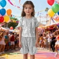 thumbnail image 2 of Gunia Girls Sequin Top Glitter Sleeveless Dance Blouse Performance Dancewear Party Sparkly Tops For Girl White, 2 of 5