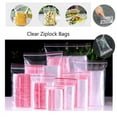 thumbnail image 6 of 100 Pcs/Pack Small Zip Lock Plastic Bags Reclosable Transparent Bag Shoe Bag Vacuum Storage Bag Poly Clear Bags Thickness 0.05mm, 6 of 7
