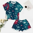 thumbnail image 4 of 4th of July 2 Pack Women’s Pajama Set Print Sleepwear And Shorts Y2k Loungewear Sets S-5XL, 4 of 7