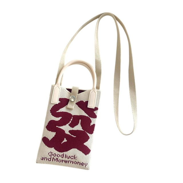 Bolso de punto para teléfono para mujer, minibolso ligero y moderno para regalo de cumpleaños y fiesta