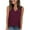 Wine, variant on BLVB Summer Tank Tops for Women Dressy Casual Cami Shirts Sleeveless V Neck Basic Tees Plain Loose Tshirts