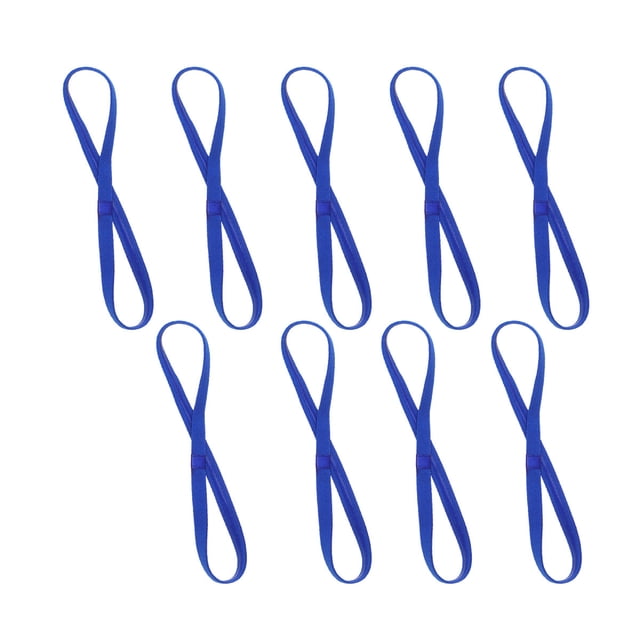 KAKOWELY 9 diademas elásticas para correr, de cuerda, antideslizantes, para fútbol, para yoga, unisex, color azul zafiro.