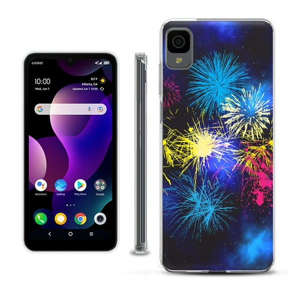 Slim-Fit Gel TPU Phone Case for TCL 30Z / 30 Z / 30 LE, by OneToughShield ® - Fireworks
