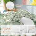 thumbnail image 2 of White Floral 4 Piece Duvet Cover Set Full Size Watercolor Flower Soft Bedding Set Comforter Cover, 1 Duvet Cover 1 Flat Sheets and 2 Pillowcases, 2 of 9