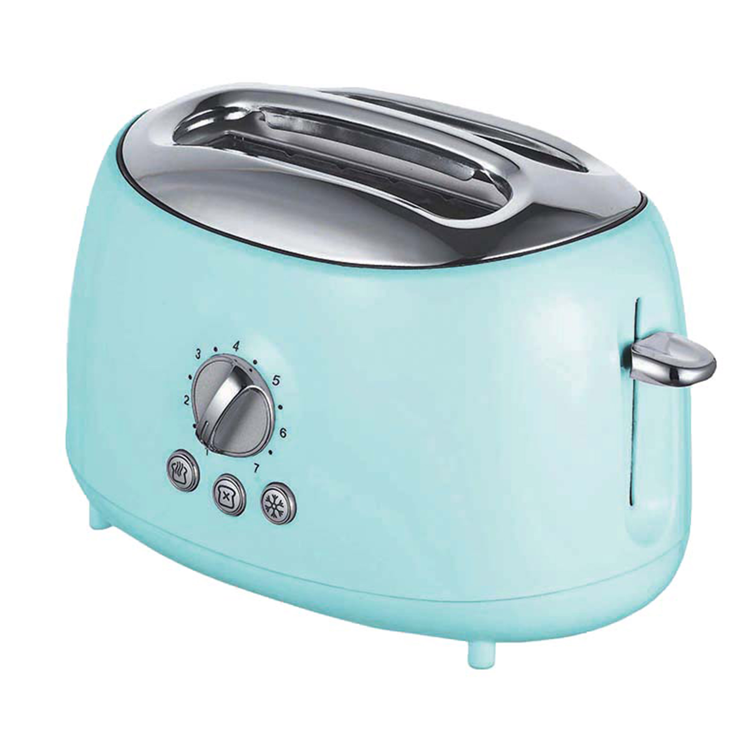 Brentwood Cool-Touch 2-Slice Retro Toaster with Extra-Wide Slots (Blue) - image 2 of 8