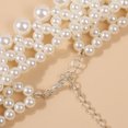 thumbnail image 3 of Gargantilla de perlas de diseño Simple con colgante de concha, joyería de cadena para cuello de perlas tejidas a mano para fiesta de vacaciones de verano, 3 of 5