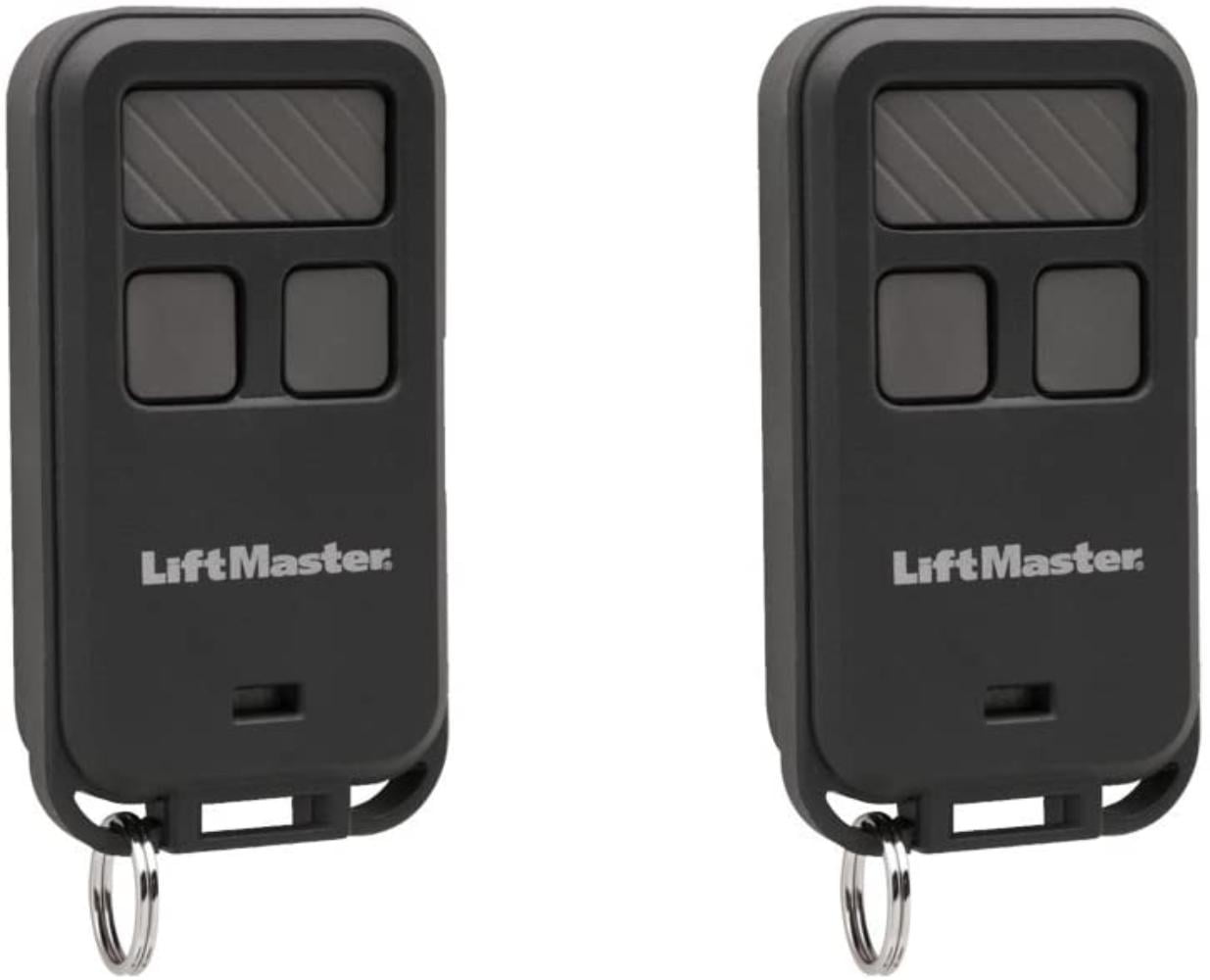 LiftMaster 890MAX Mini Key Chain Garage Door Opener Remote 2pk, Black