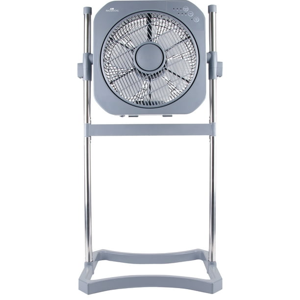 Air Innovations FAN08 12" Swirl Cool Box Fan with Cord Wrap (Platinum