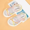 thumbnail image 2 of NOKIO Children'S Jelly Sandals Girls' Strappy Sandals Kids' Sport Sandals Girls' Platform Sandals Girls Transparent Colorful Straps Straps Pvc Soft Bottom Anti Slip Sandals Beach Daily Casual Shoes, 2 of 8