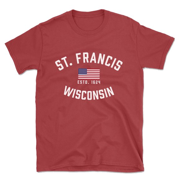 St. Francis Wisconsin Patriot Men's Cotton T-Shirt