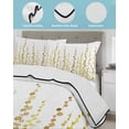 thumbnail image 3 of Twin Quilt Bedding Set, Sage Green Polka Dots Reversible Summer Quilt 3 Pieces, Yellow Watercolor Abstract Art Lightweight Bedspreads Coverlets with 2 Pillow Shams for All Seasons, 3 of 5